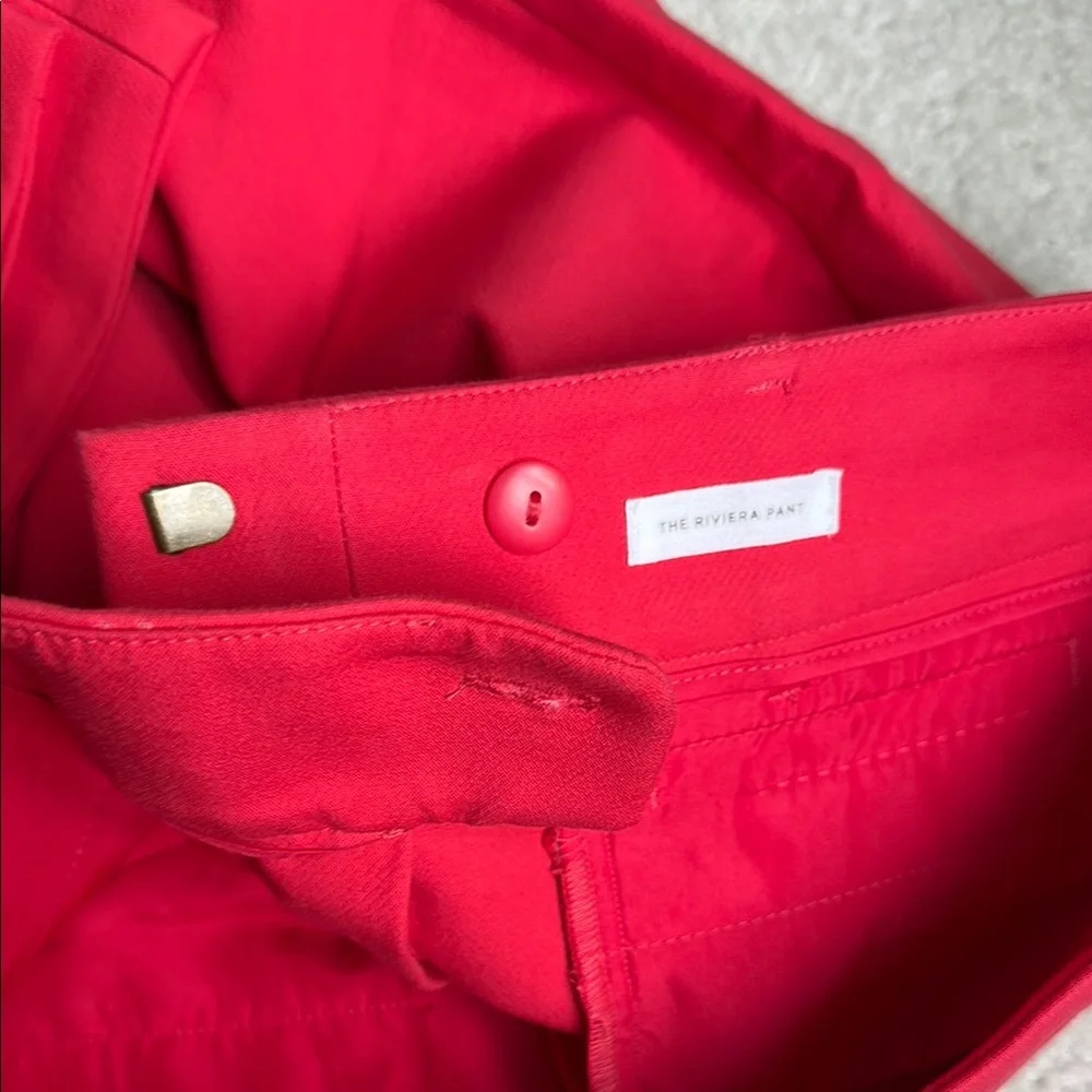 LOFT Red Ankle Cropped Pants - Picture 4 of 4